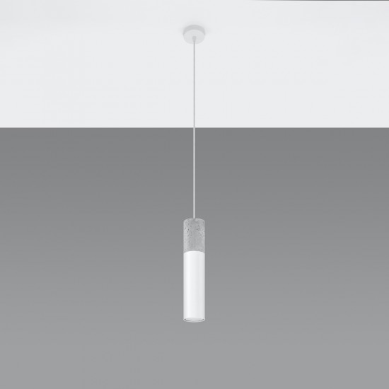 Pendant lamp BORGIO 1 white