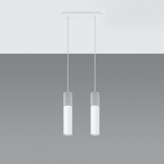 Pendant lamp BORGIO 2 white