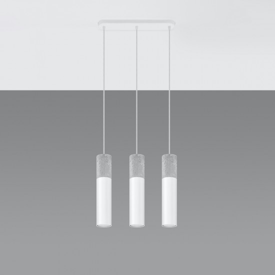 Pendant lamp BORGIO 3L white