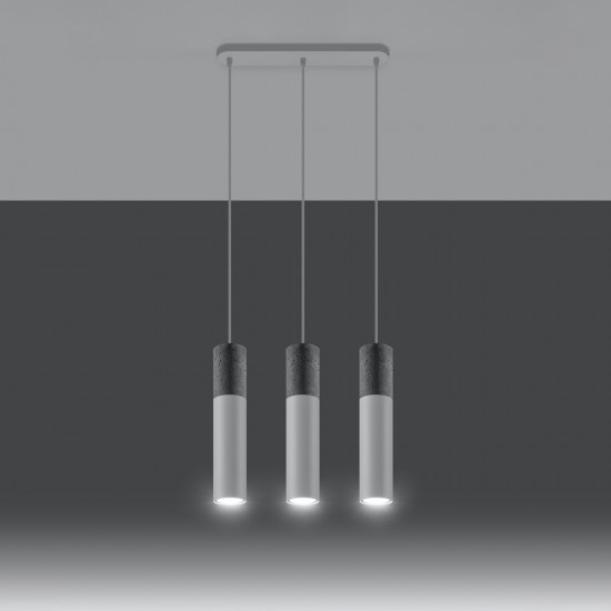 Pendant lamp BORGIO 3L white