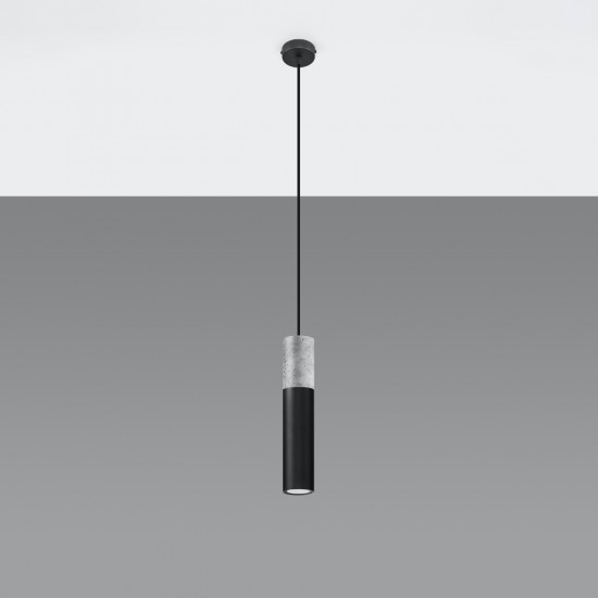 Pendant lamp BORGIO 1 black