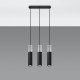 Pendant lamp BORGIO 3L black
