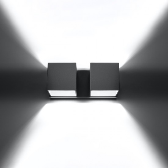 Wall lamp QUAD 2 grey