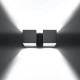 Wall lamp QUAD 2 grey
