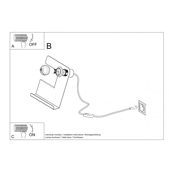 Table lamp INCLINE white Table lamp INCLINE white