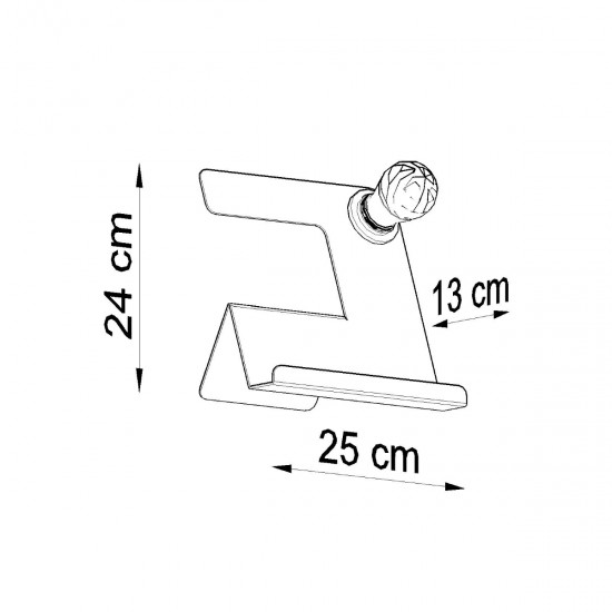 Table lamp INCLINE black Table lamp INCLINE black
