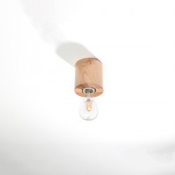 Ceiling lamp SALGADO natural wood