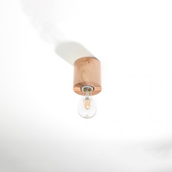 Ceiling lamp SALGADO natural wood