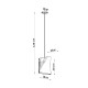 Chandelier BLUM 2 white Chandelier BLUM 2 white