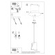 Chandelier BLUM 2 white Chandelier BLUM 2 white