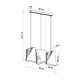 Chandelier BLUM 3 white Chandelier BLUM 3 white