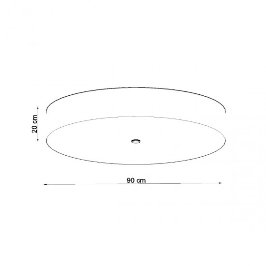 Ceiling lamp SKALA 90 black