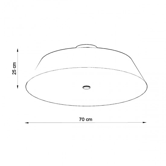 Ceiling lamp VEGA 70 black