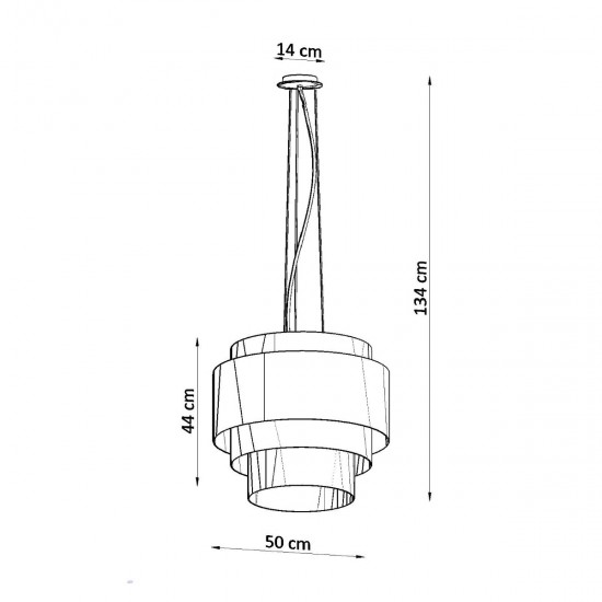 Chandelier REFLEXION 50 white