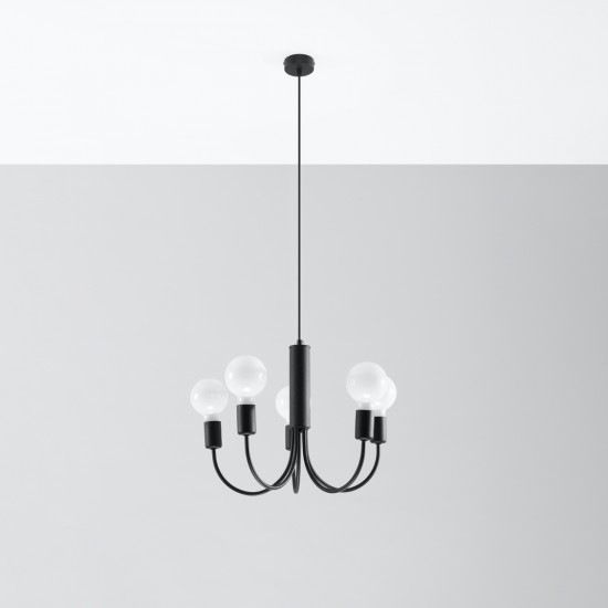 Chandelier PICCOLO 5 black
