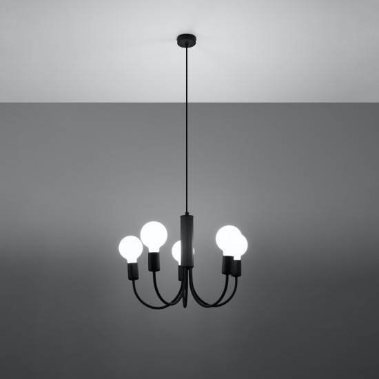 Chandelier PICCOLO 5 black
