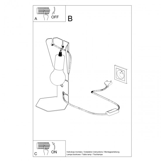 Table lamp ARBY black Table lamp ARBY black