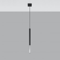 Pendant lamp MOZAICA 1 black/chrome