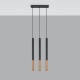 Pendant lamp MOZAICA 3L black/copper