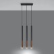 Pendant lamp MOZAICA 3L black/copper