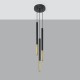 Pendant lamp MOZAICA 3P black/golden