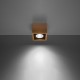 Ceiling lamp QUATRO 1 natural wood