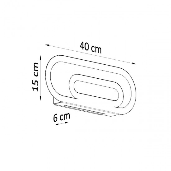 Wall lamp SACCON white