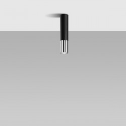 Ceiling lamp LOOPEZ black/chrome