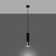 Pendant lamp LOOPEZ 1 black/chrome