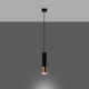 Pendant lamp LOOPEZ 1 black/copper