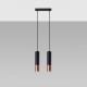 Pendant lamp LOOPEZ 2 black/copper
