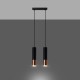 Pendant lamp LOOPEZ 2 black/copper