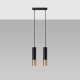 Pendant lamp LOOPEZ 2 black/golden