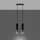 Pendant lamp LOOPEZ 2 black/golden