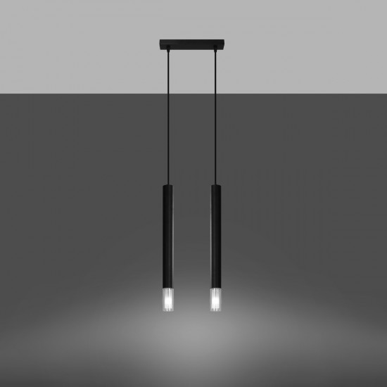 Pendant lamp WEZYR 2 black