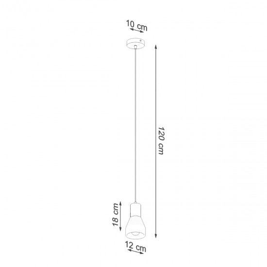 Pendant lamp QUBIC black