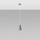 Pendant lamp QUBIC grey