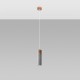 Pendant lamp ZANE 1 grey