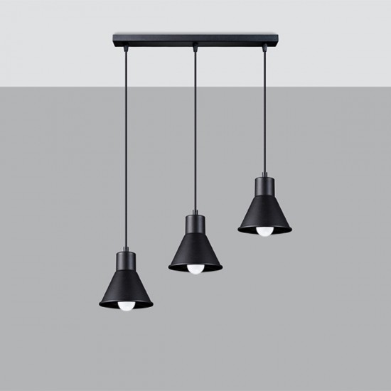 Pendant lamp TALEJA 3 black [E27]