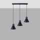 Pendant lamp TALEJA 3 black [ES111]
