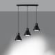 Pendant lamp TALEJA 3 black [ES111]