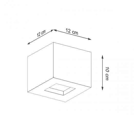 Wall lamp LEO concrete