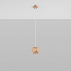 Pendant lamp WOODY natural wood