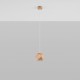 Pendant lamp WOODY natural wood