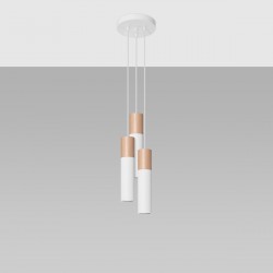 Pendant lamp PABLO 3P white