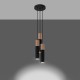 Pendant lamp PABLO 3P black