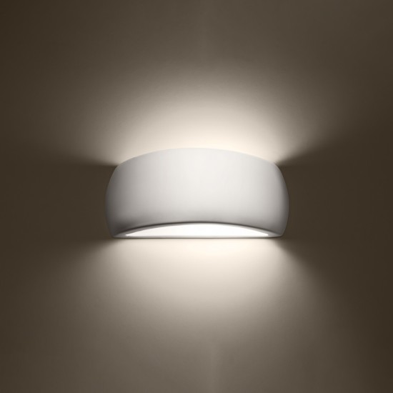 Varnished wall lamp PONTIUS white gloss Varnished wall lamp PONTIUS white gloss