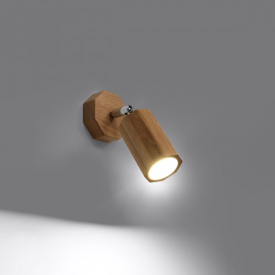 Wall lamp ZEKE oak