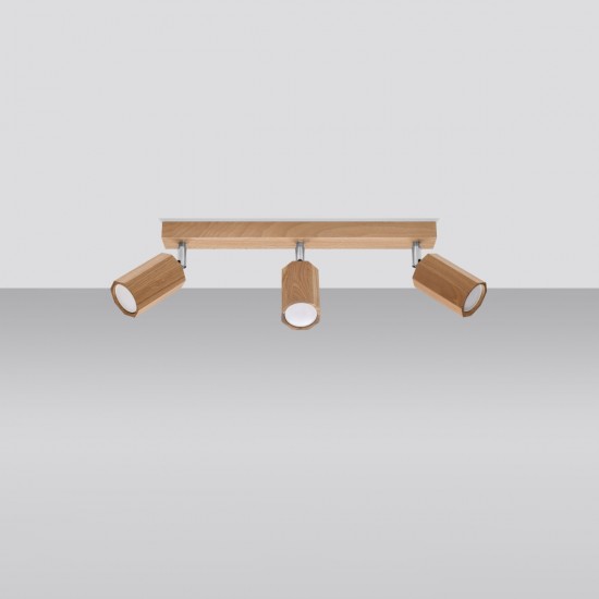 Ceiling lamp ZEKE 3 oak