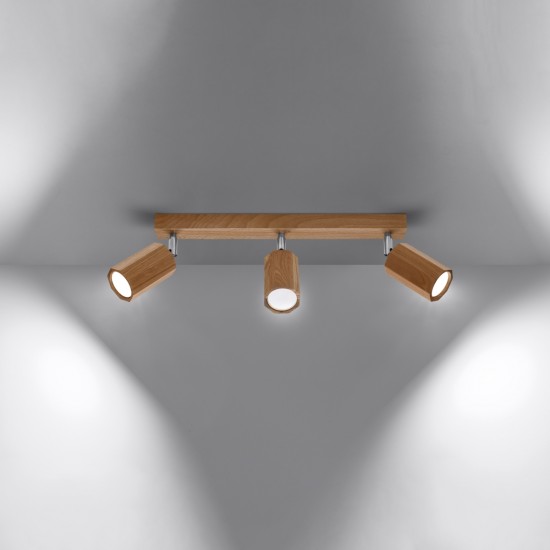 Ceiling lamp ZEKE 3 oak